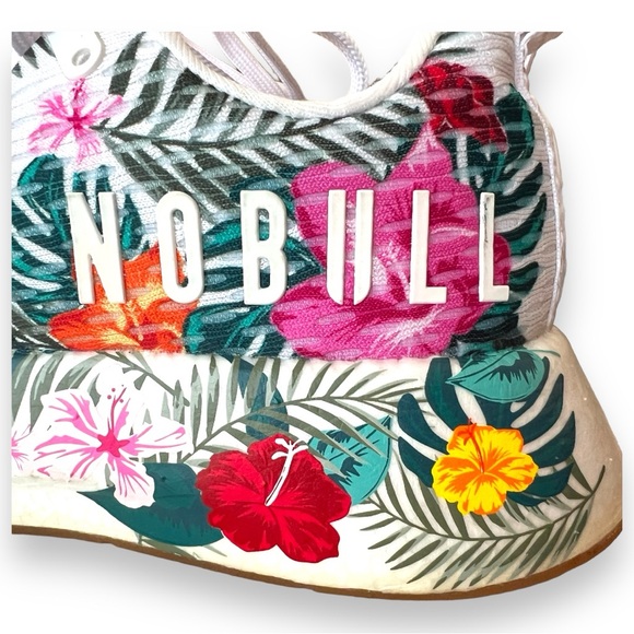 NOBULL Women's Floral White Sneakers - Picture 8 of 14
